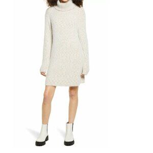 LULUS Sweet Whispers Long Sleeve Sweater Dress